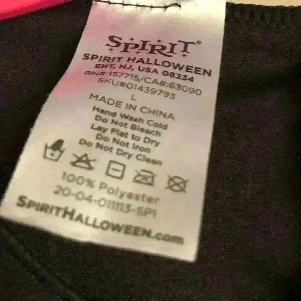 SPIRIT HALLOWEEN COSTUME BASIC BLACK GOWN MENS LARGE - Picture 5 of 12